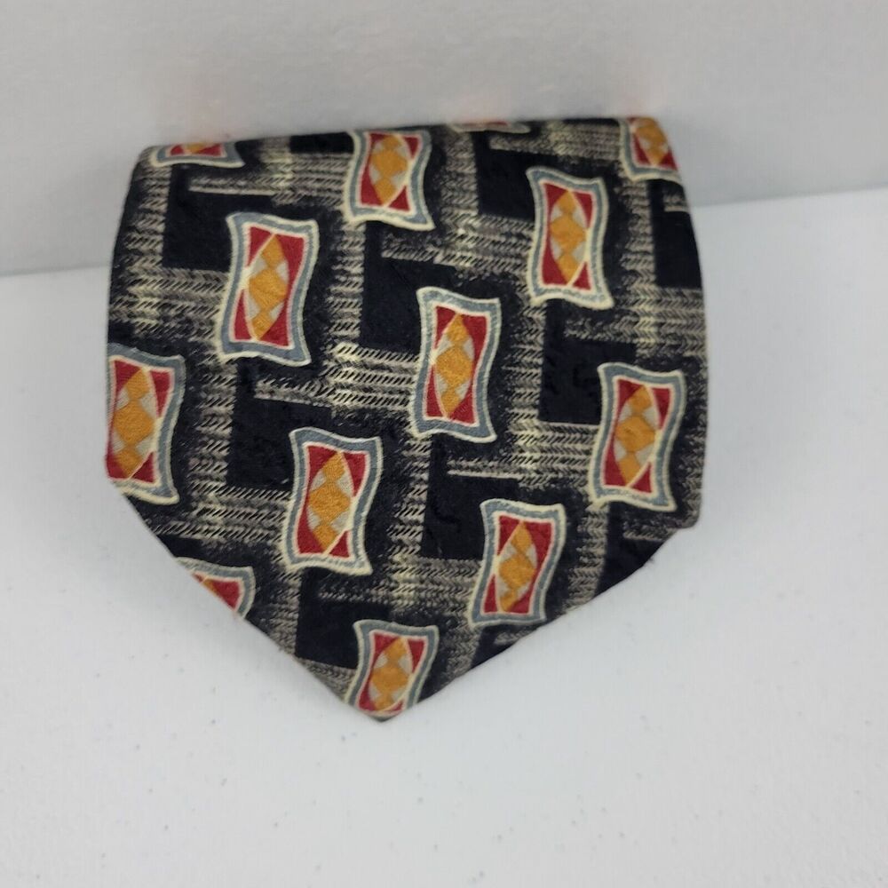 Robert‎ Talbott Studio geometric tie 60" 4" 676 multicolor